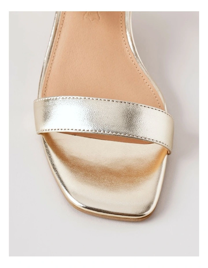 Shona Sandal in Gold Leather image 6