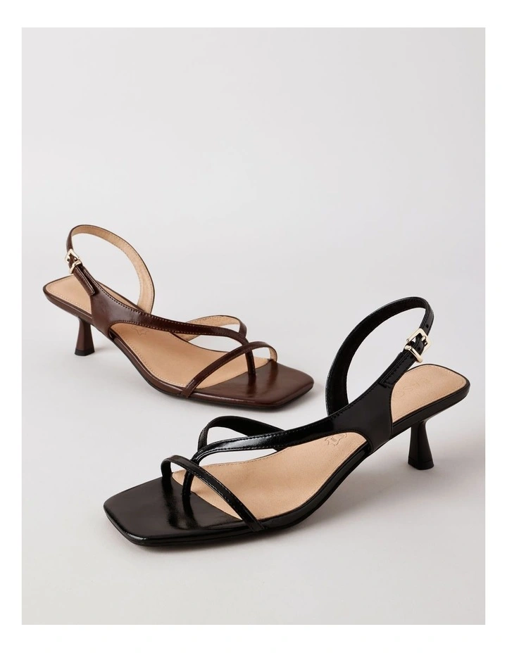 Star Sandal in Black Leather image 3