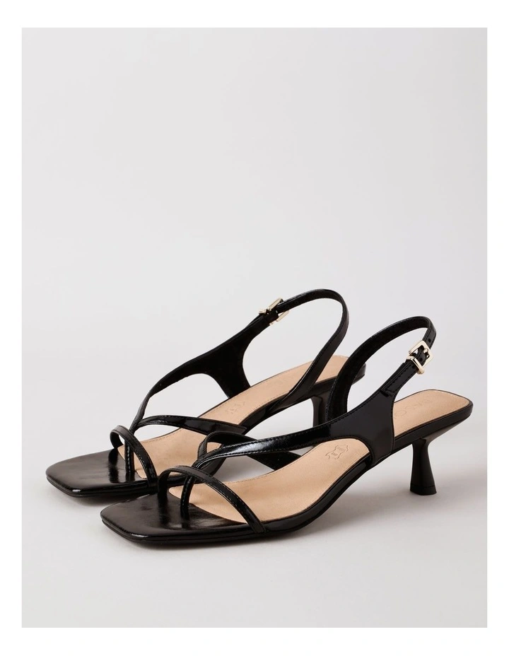 Star Sandal in Black Leather image 4