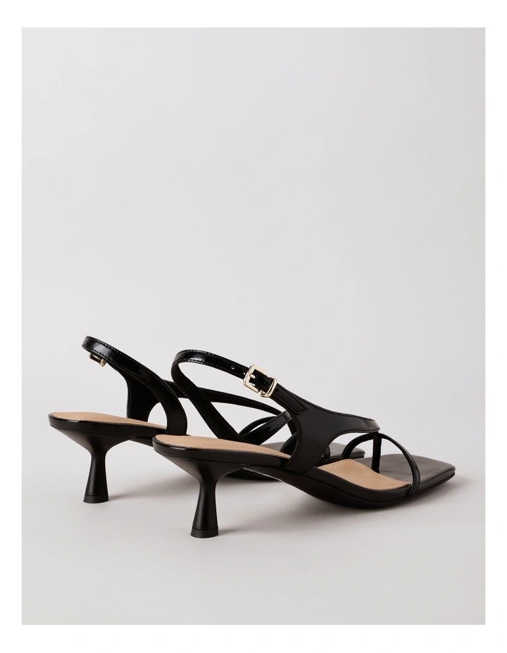 Star Sandal in Black Leather image 6