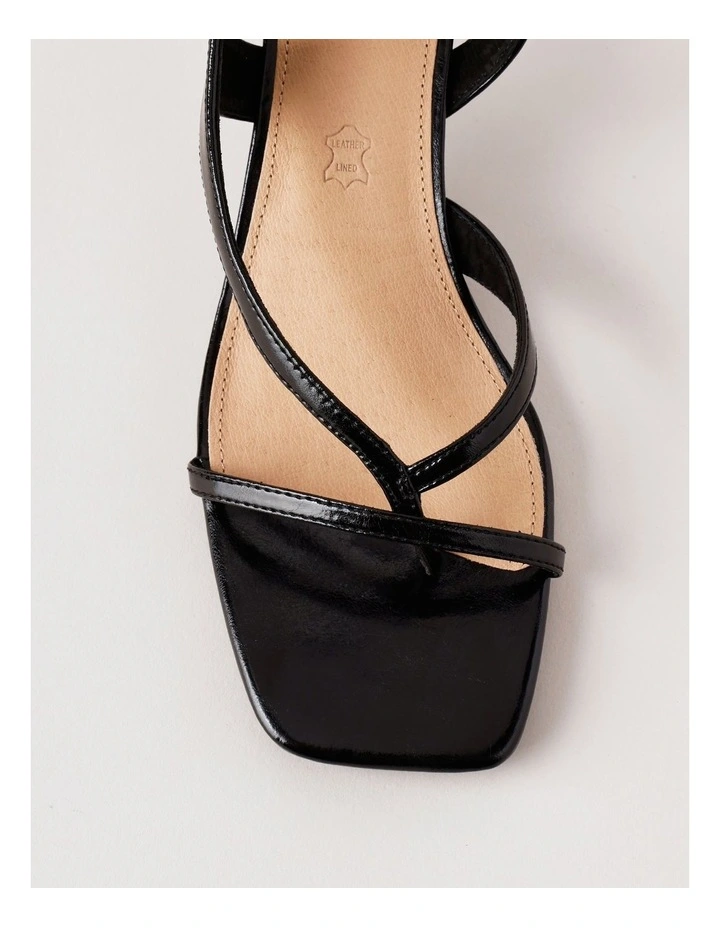 Star Sandal in Black Leather image 7