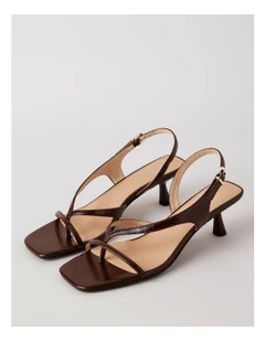 Star Sandal in Choc Leather