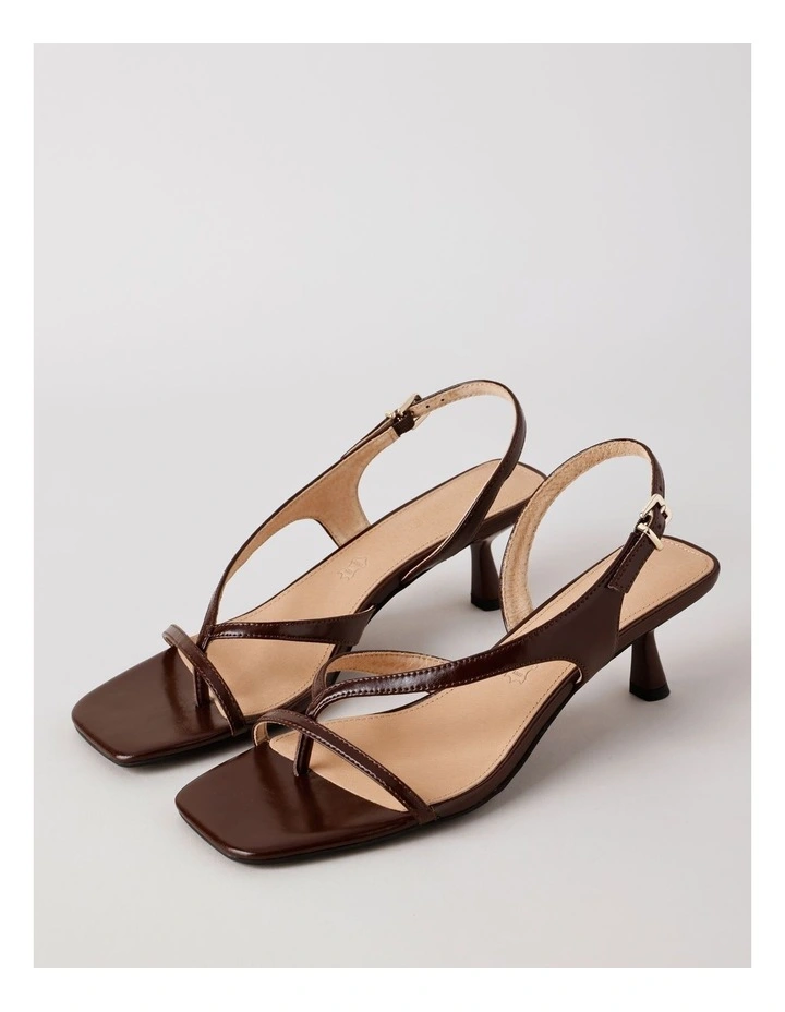 Star Sandal in Choc Leather image 1