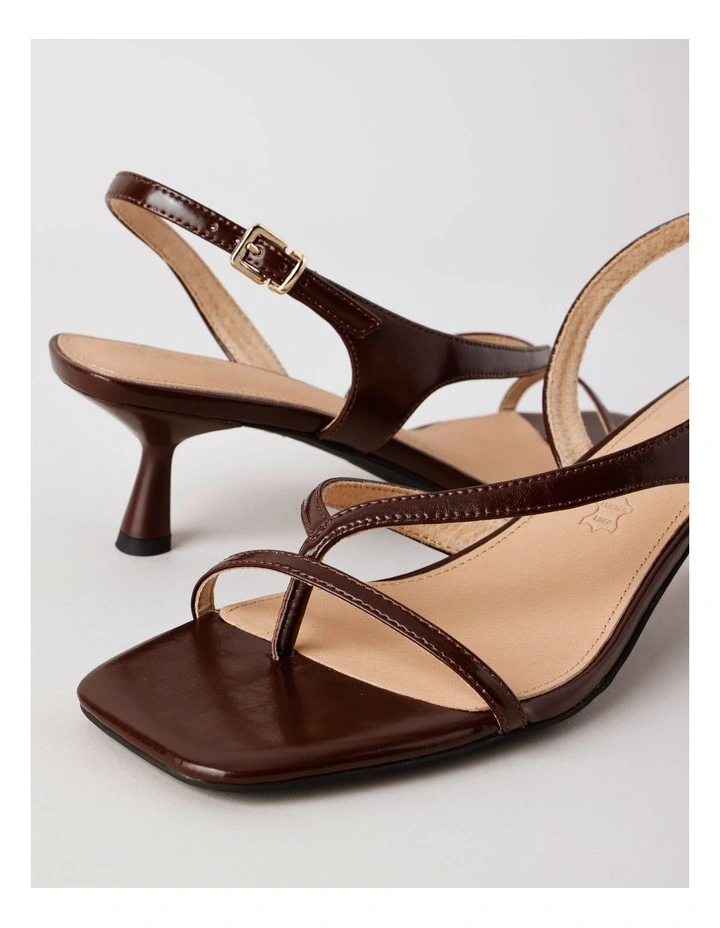 Star Sandal in Choc Leather image 4