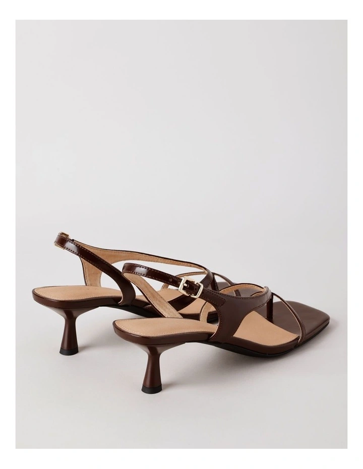 Star Sandal in Choc Leather image 5