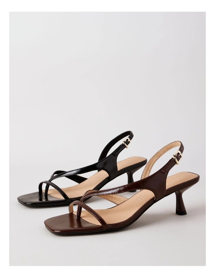 Star Sandal in Choc Leather image 7