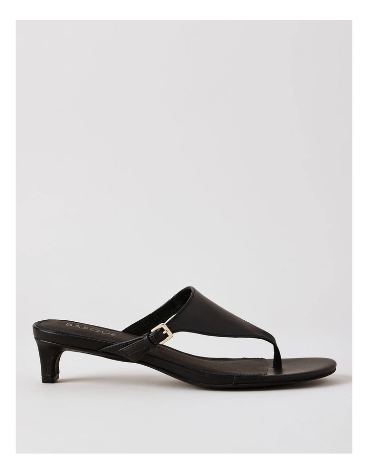 Tori Sandal in Black Leather image 1