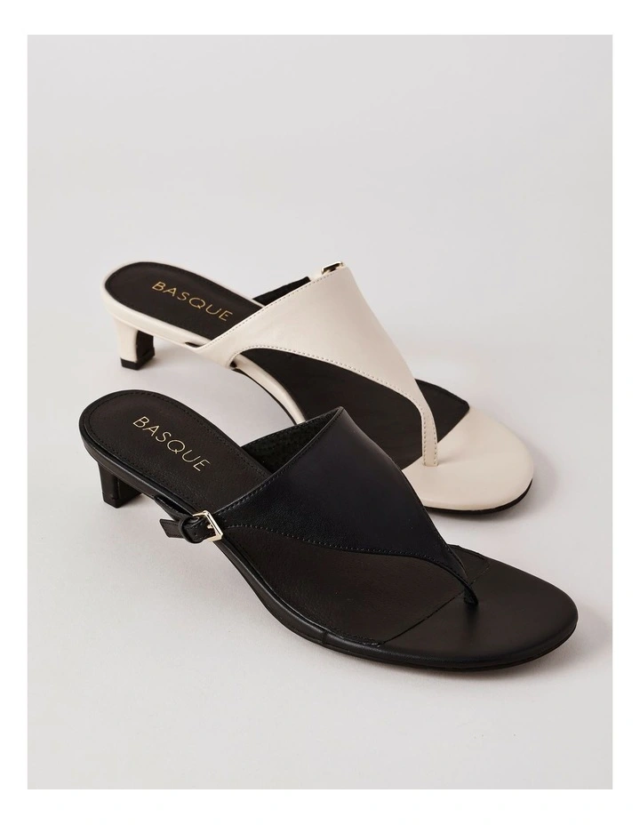 Tori Sandal in Black Leather image 6