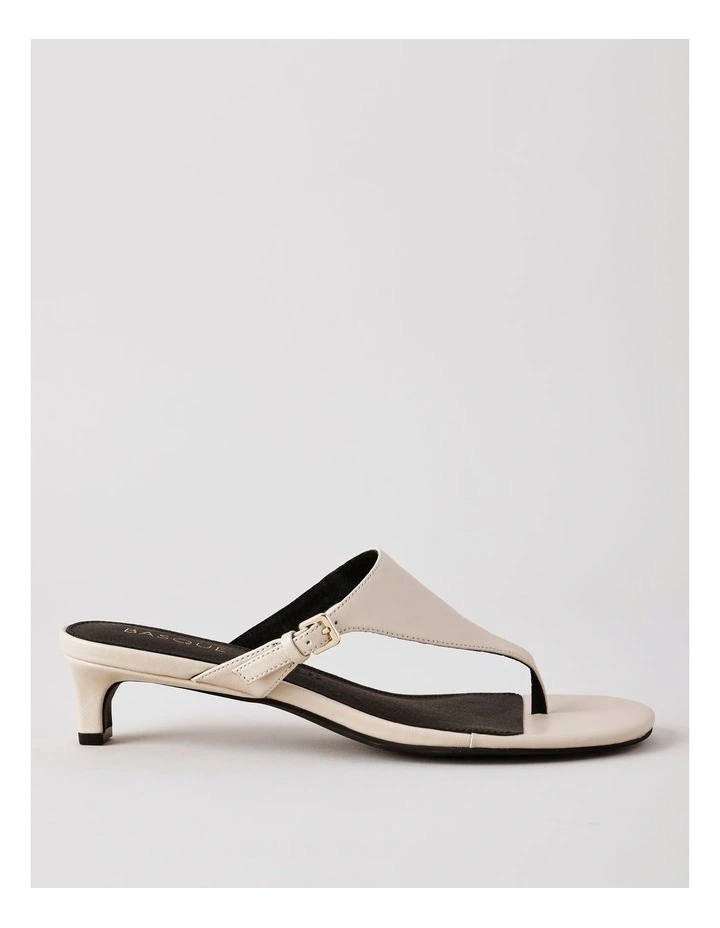 Tori Sandal in Ecru Leather image 1