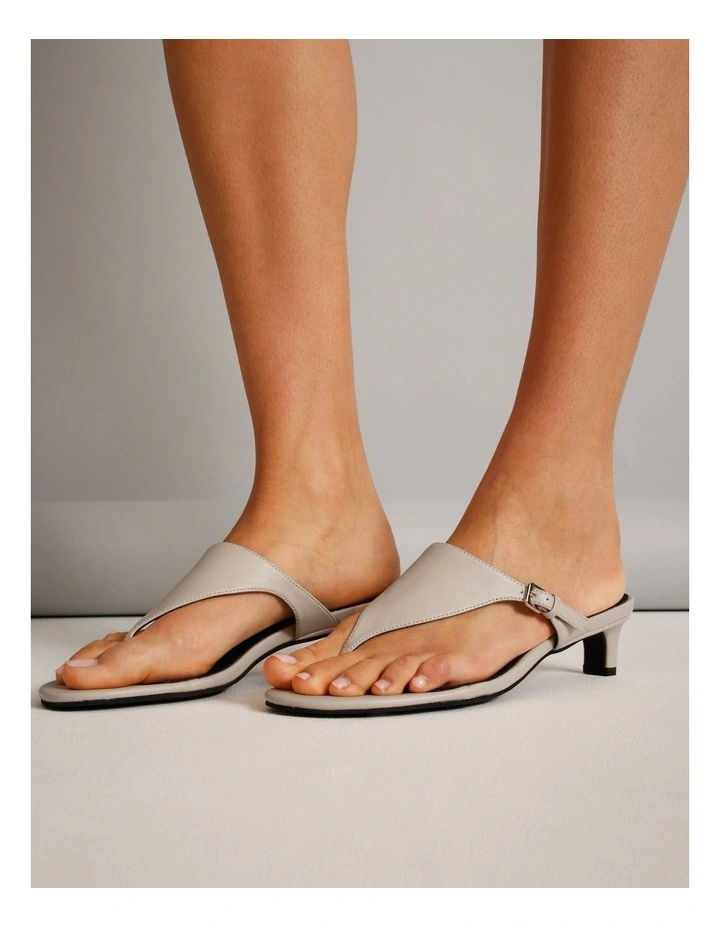 Tori Sandal in Ecru Leather image 2