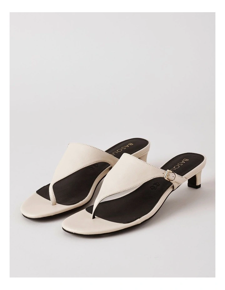 Tori Sandal in Ecru Leather image 2