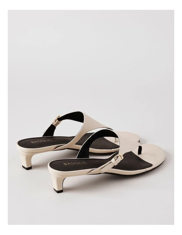 Tori Sandal in Ecru Leather image 3