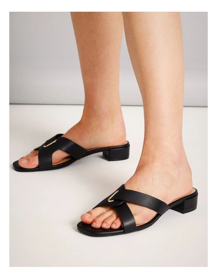 Marlee Sandal in Black Leather image 2