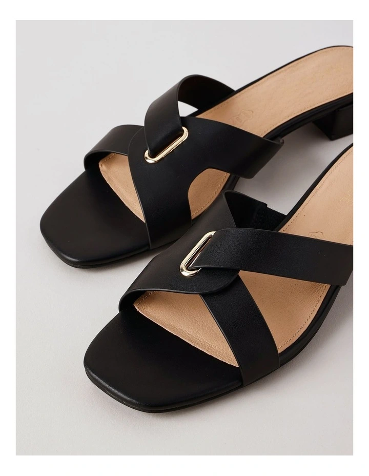 Marlee Sandal in Black Leather image 3
