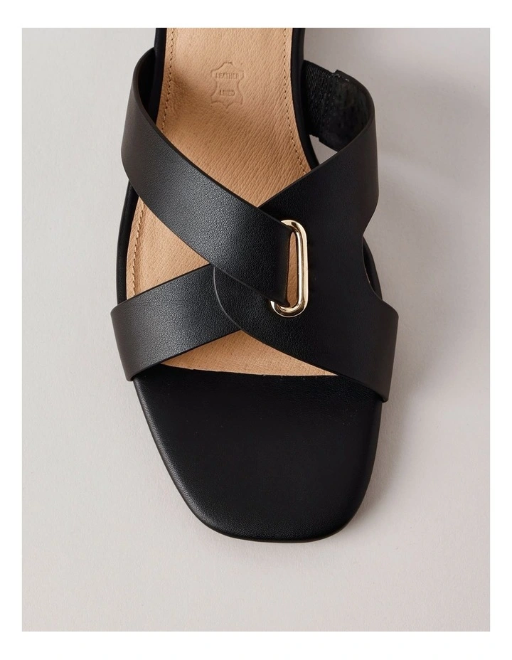Marlee Sandal in Black Leather image 6