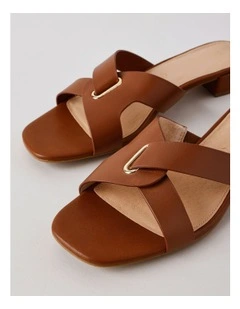 Marlee Sandal in Dark Tan Leather