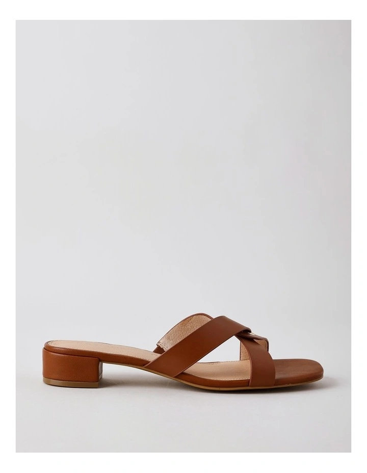 Marlee Sandal in Dark Tan Leather image 4
