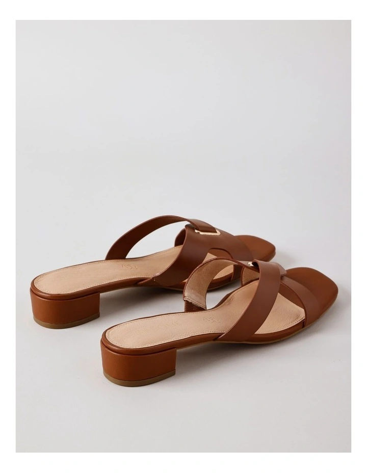 Marlee Sandal in Dark Tan Leather image 5