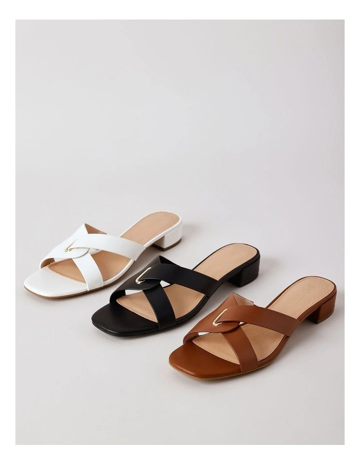 Marlee Sandal in Dark Tan Leather image 7
