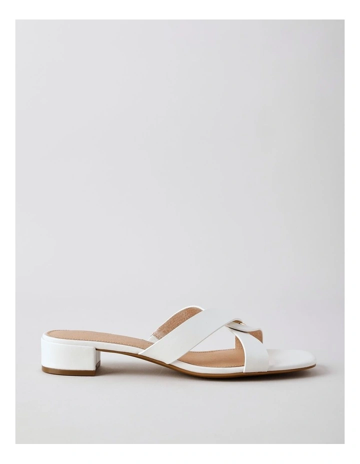 Marlee Sandal in Bright White Leather image 4