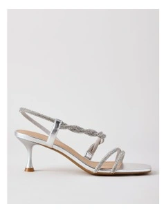 Celine Sandal in Silver Leather