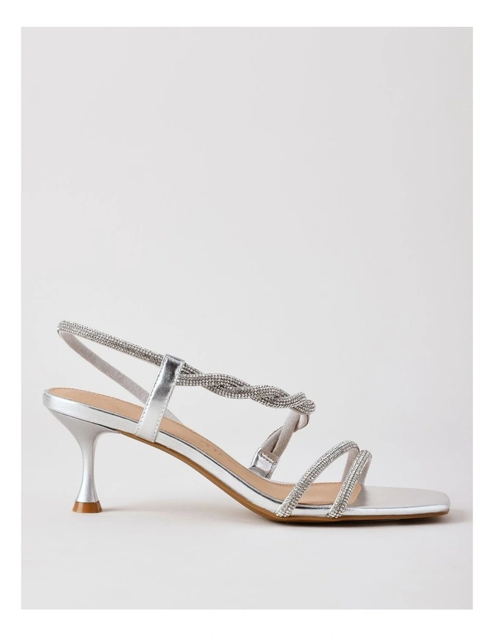 Celine Sandal in Silver Leather image 1