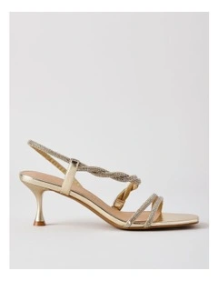 Celine Sandal in Gold Leather