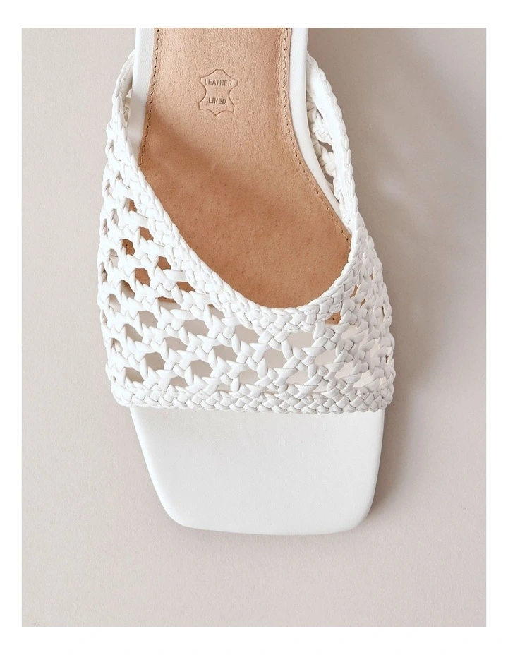 Celeste Sandal in Bright White image 6