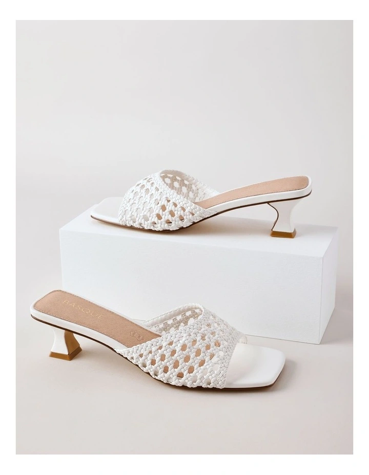 Celeste Sandal in Bright White image 7