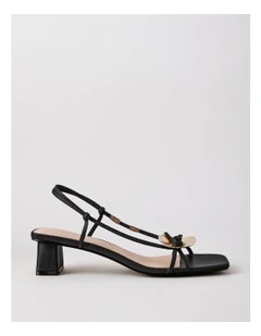 Hope Sandal in Black Leather