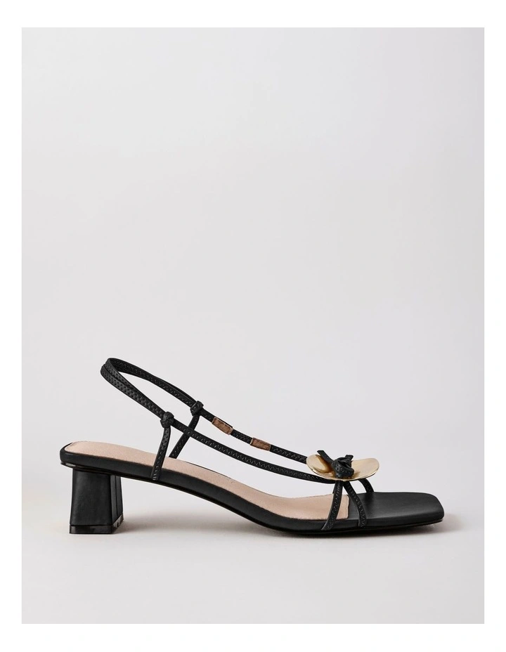 Hope Sandal in Black Leather image 1