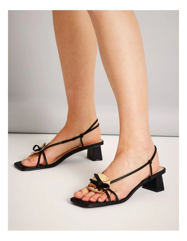 Hope Sandal in Black Leather image 2