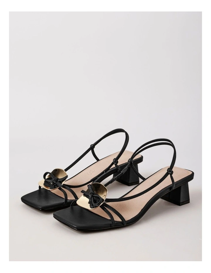 Hope Sandal in Black Leather image 3