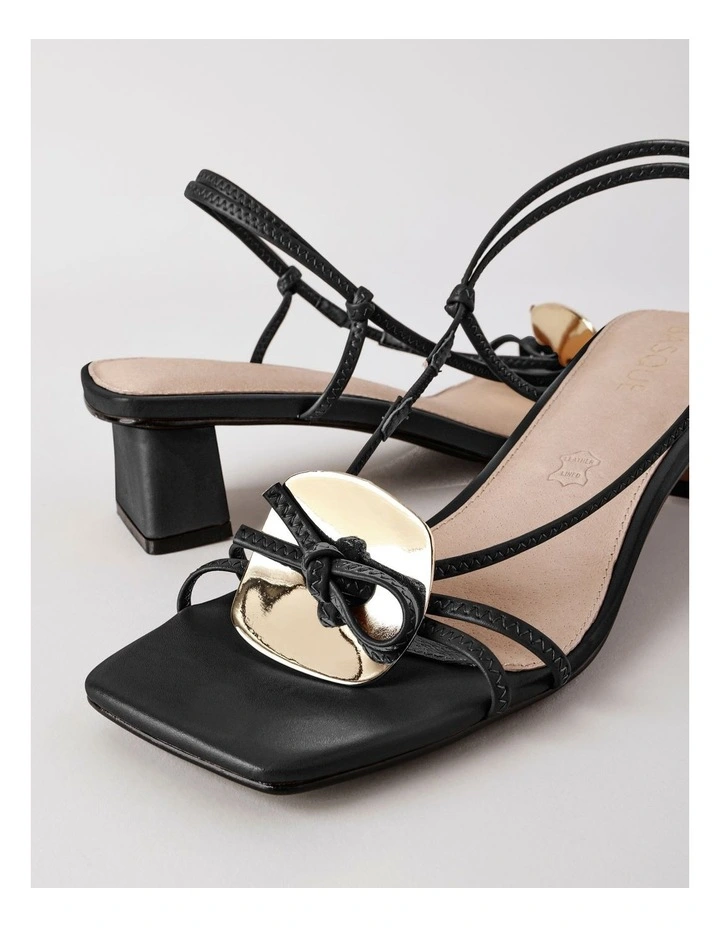 Hope Sandal in Black Leather image 4