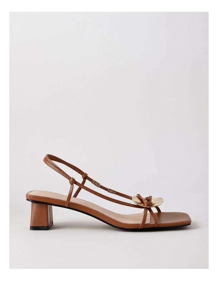Hope Sandal in Rich Tan Leather image 1