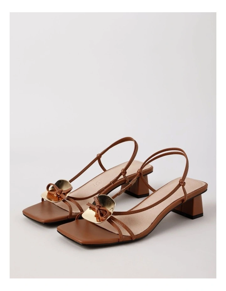 Hope Sandal in Rich Tan Leather image 3