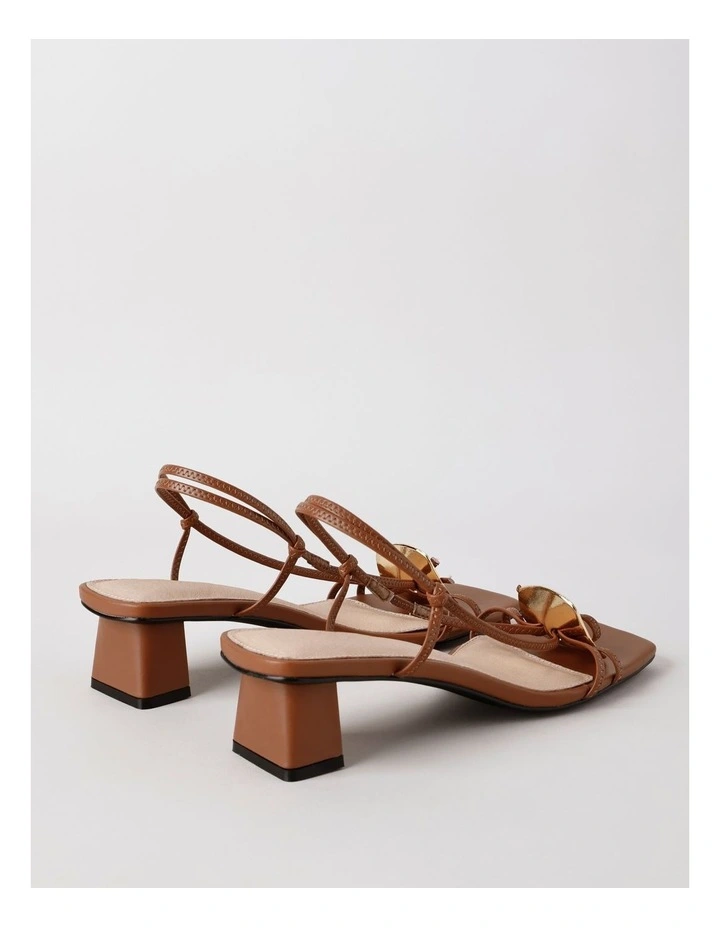 Hope Sandal in Rich Tan Leather image 5