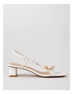 Hope Sandal in Chalk Leather