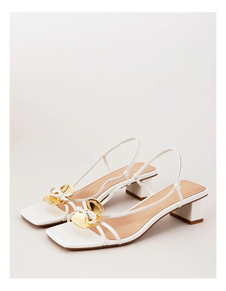 Hope Sandal in Chalk Leather image 3