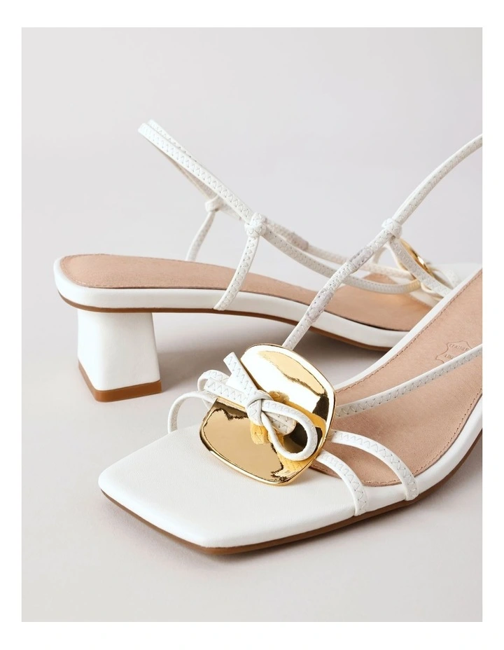 Hope Sandal in Chalk Leather image 4