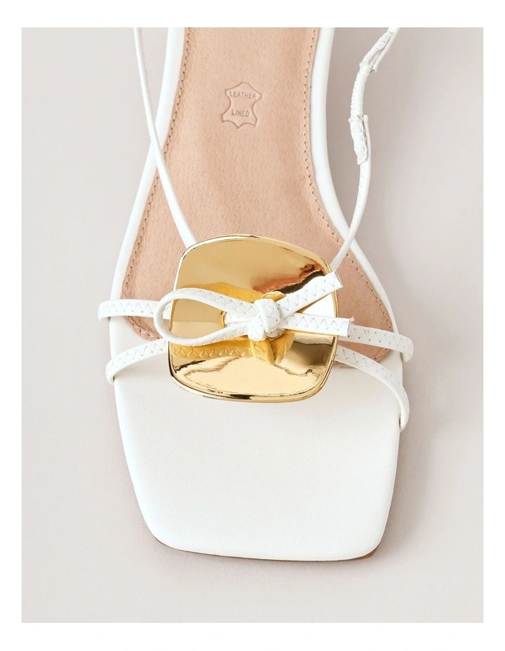 Hope Sandal in Chalk Leather image 6