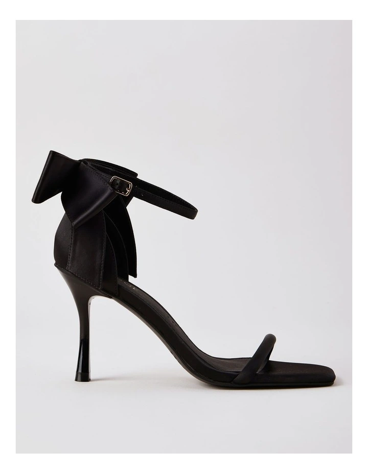 Harmony Sandal in Black Satin image 1