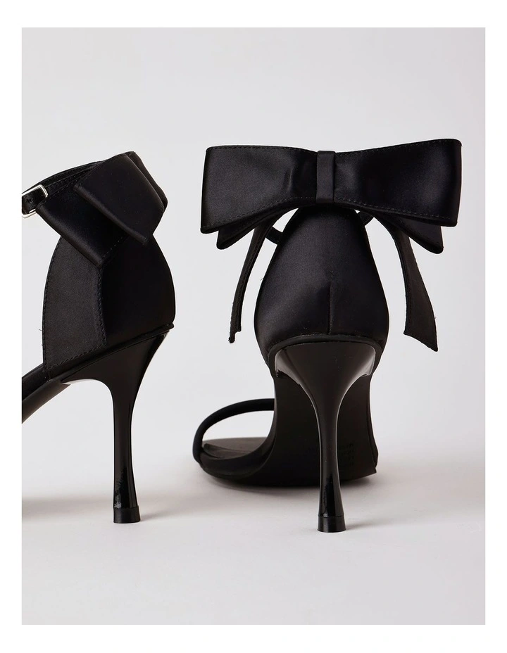 Harmony Sandal in Black Satin image 3