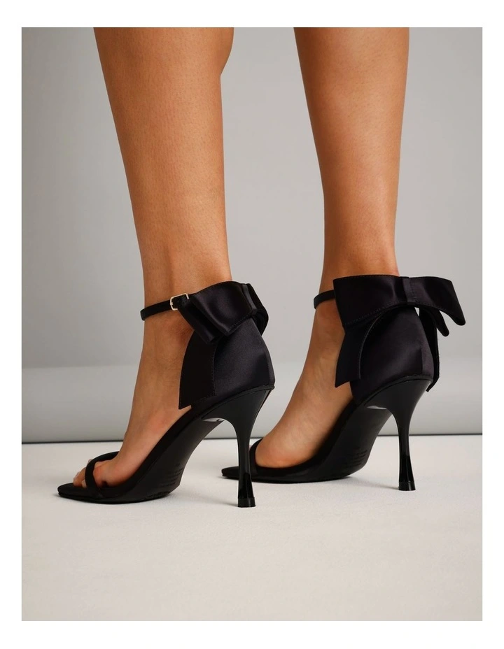 Harmony Sandal in Black Satin image 4