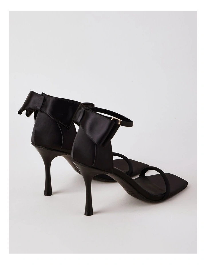 Harmony Sandal in Black Satin image 6