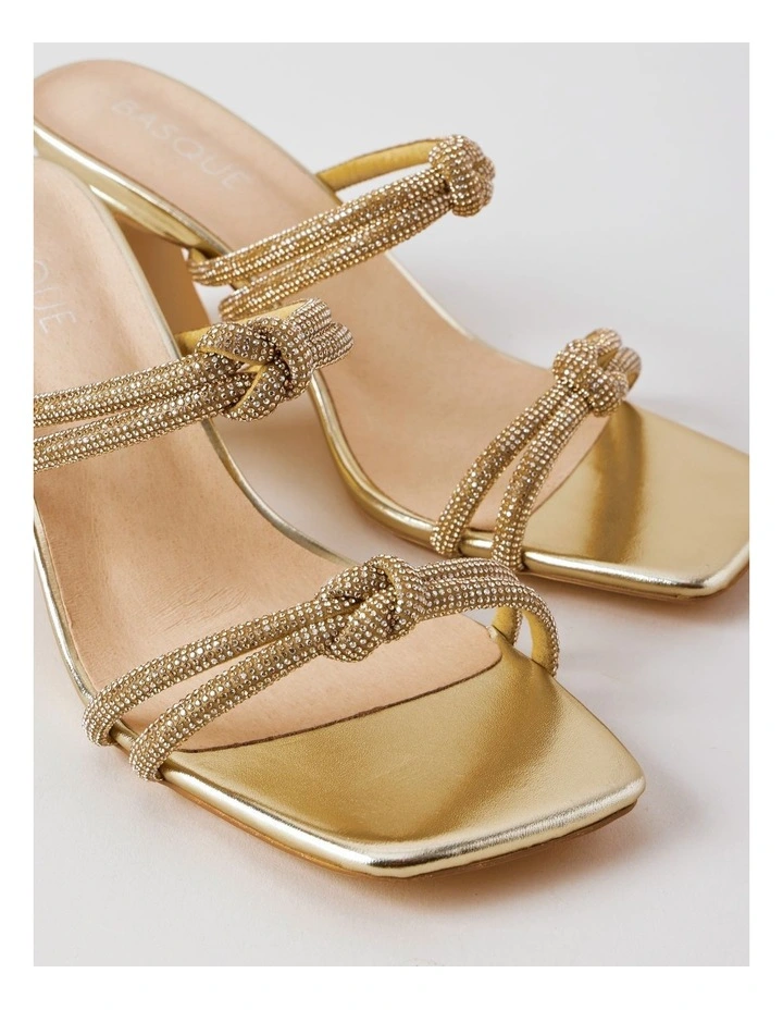 Crush Sandal in Gold image 3