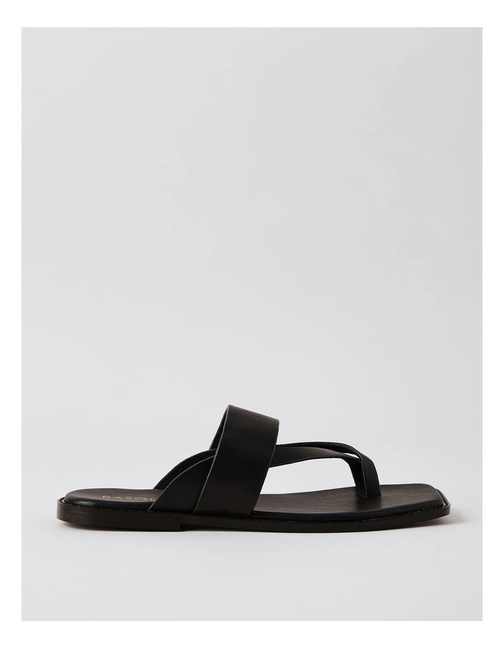 Teegan Sandal in Black Leather image 1