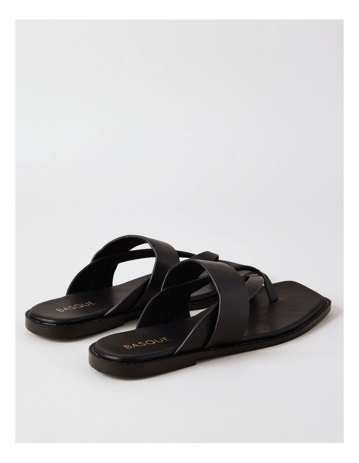 Teegan Sandal in Black Leather image 4