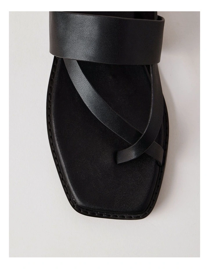 Teegan Sandal in Black Leather image 5