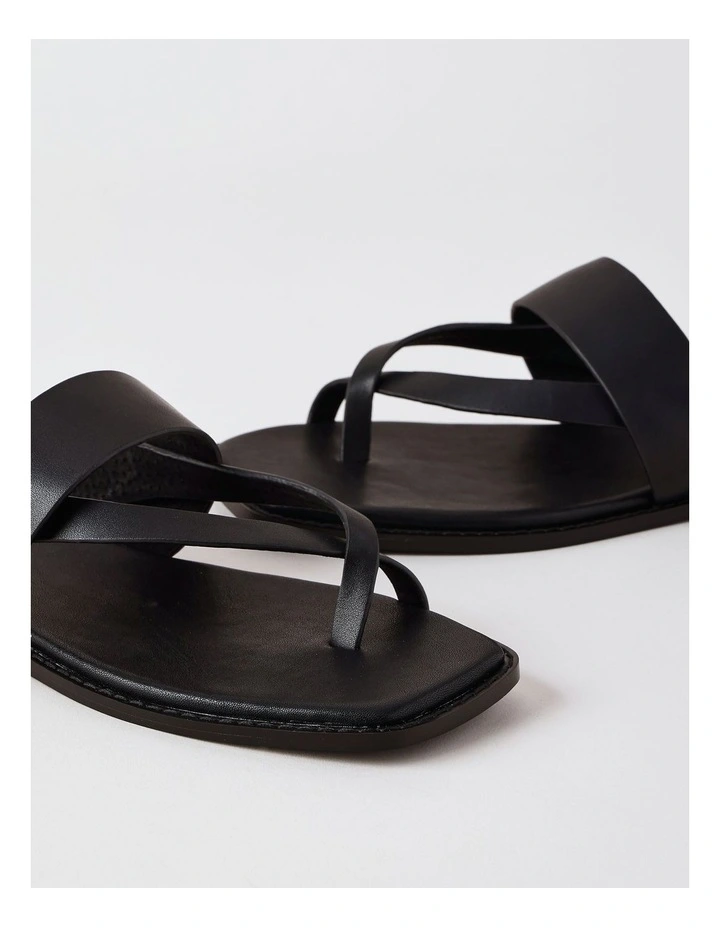 Teegan Sandal in Black Leather image 6